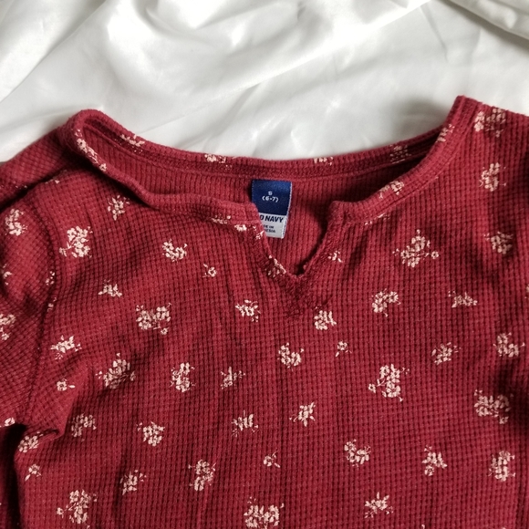 Old Navy Girls Floral Long Sleeve Shirt - Picture 3 of 6